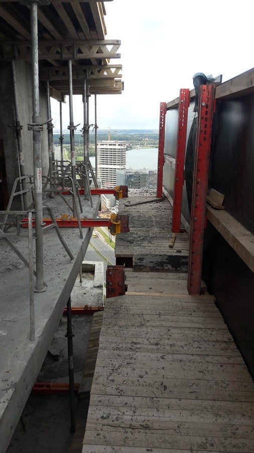 Устройство ветрозащиты, самоподъёмная система RCS