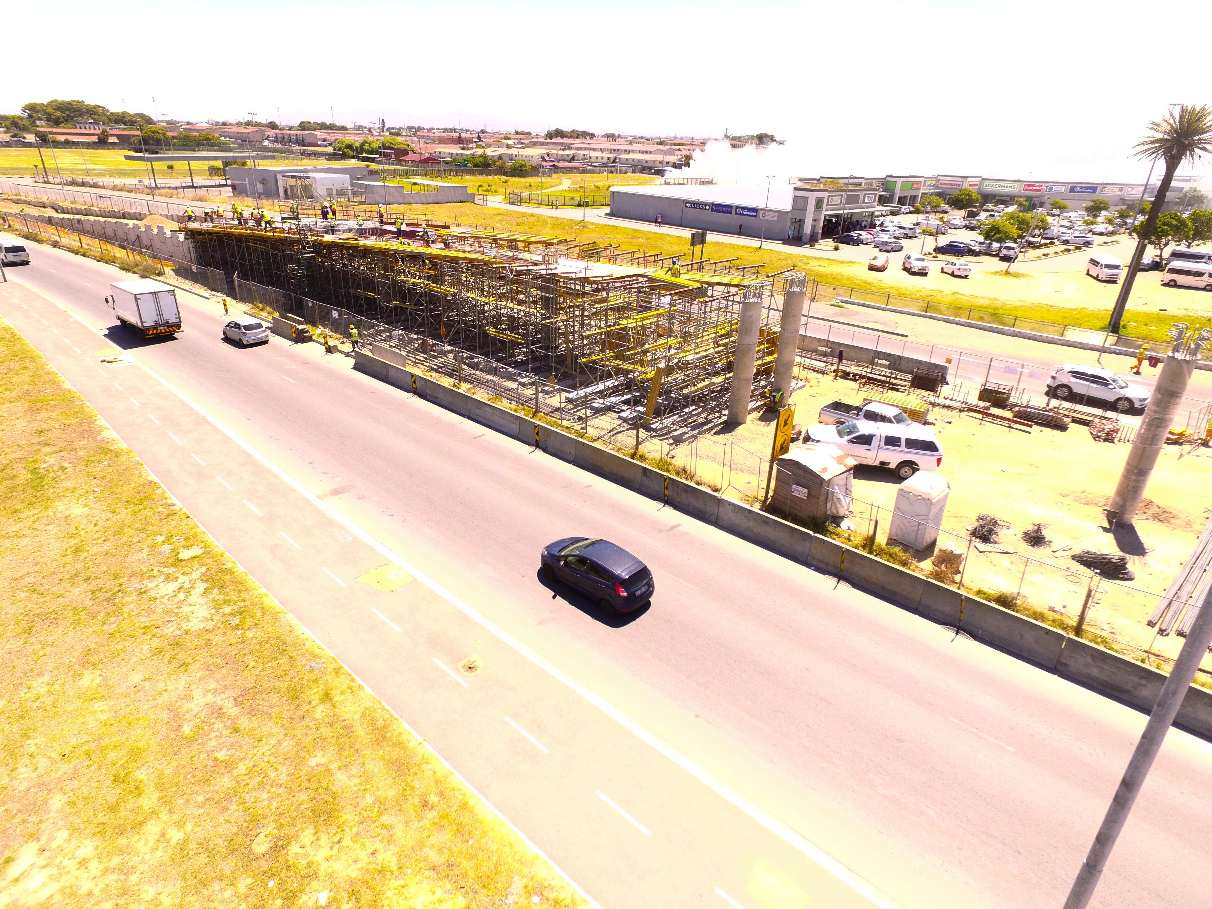 Sky Circle infrastructure project- ramp Contruction site.