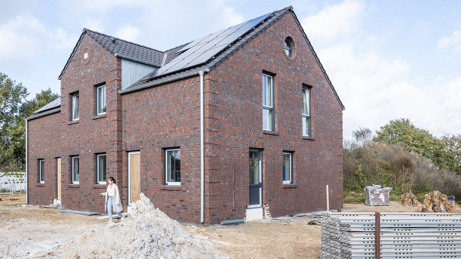 Im „Grünen Quartier“ in Steinfeld entstand eine Wohnsiedlung mit Doppel- und Mehrfamilienhäusern in Massivbauweise.