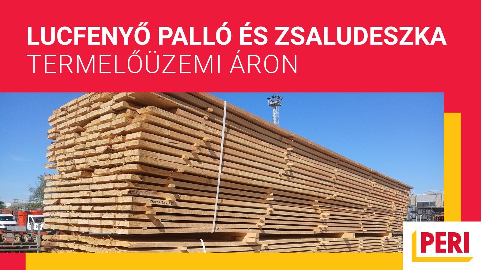 Lucfenyő palló, zsaludeszka szállítás
