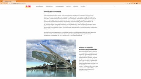 Project Reference Website Become a PERI reference customer now