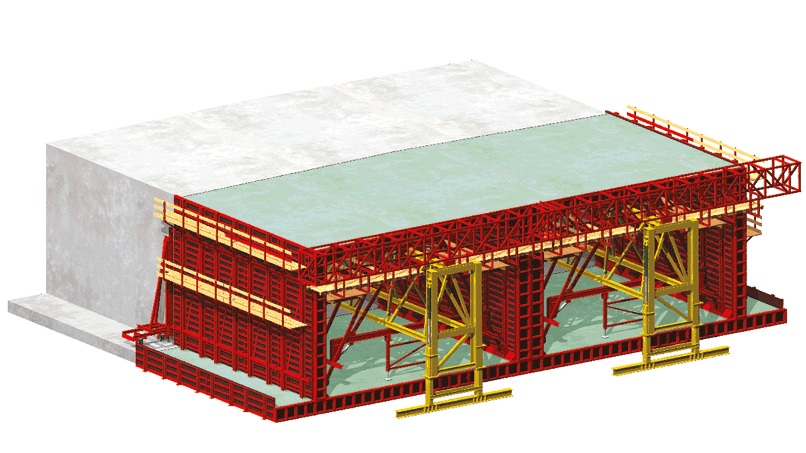 Yekpare açık metod için tünel diyagramı. 1. Varyasyon