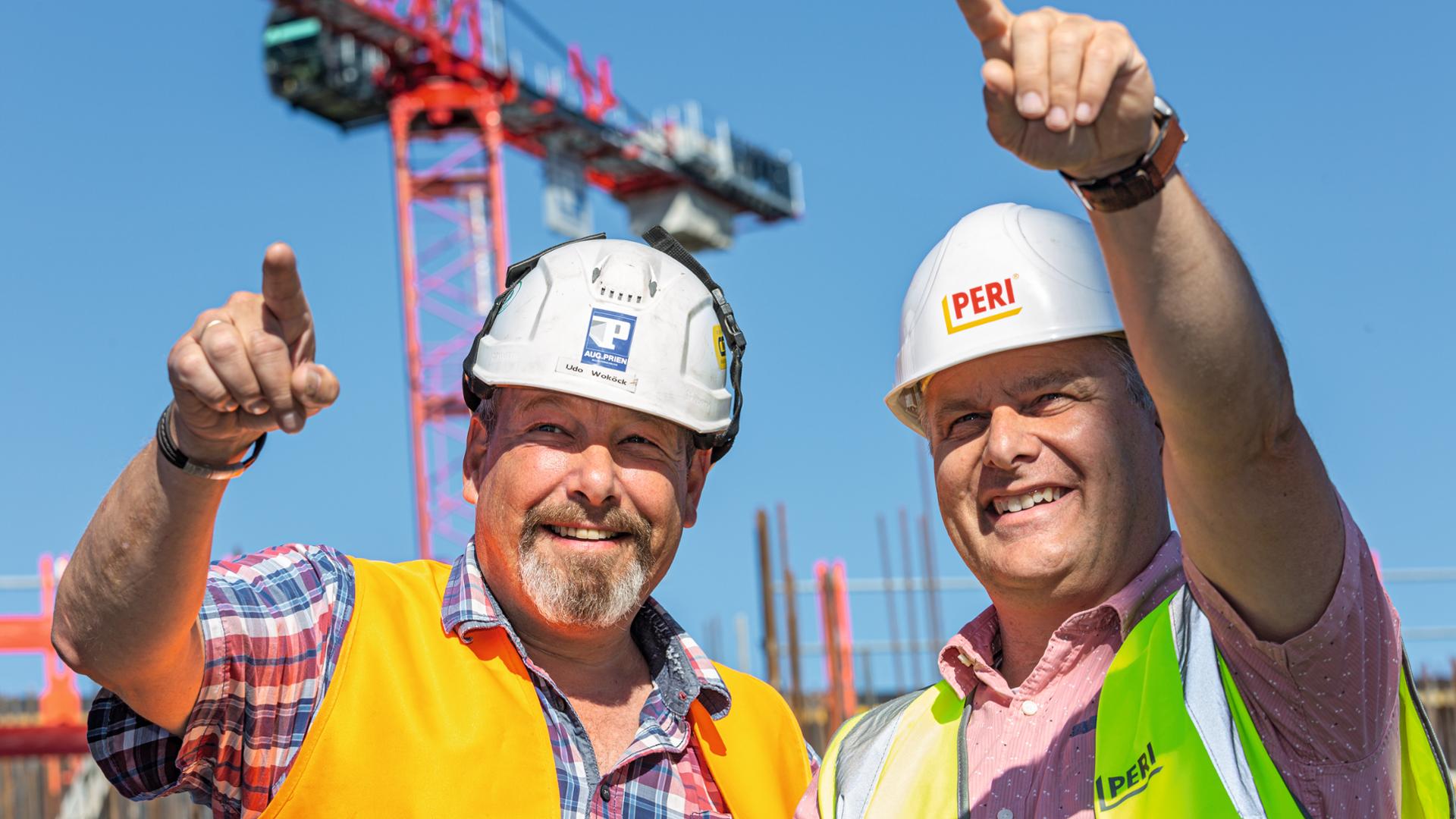 Keine Schnittstellenprobleme zwischen Herstellern, sondern PERI als Anbieter für Schalung und Gerüst