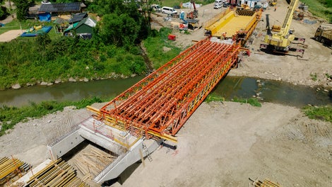 Most kolejowy w ciągu LK 104, Chabówka - Rabka Zdrój (km. 4+146 )<br/>