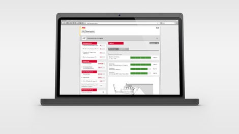 Con lo strumento di progettazione VGK, gli utenti possono determinare in modo semplice, rapido e preciso l&#039;interasse ammissibile delle mensole leggere per cordoli VGK per diverse condizioni quadro