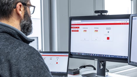 Dank der ISC Webapplikation können die gesammelten Daten in Echtzeit analysiert werden, um ein optimales Betonierergebnis zu erzielen. 