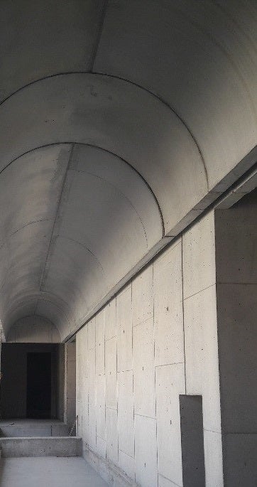 Résultat final : voûtes, passage couloir cage d'escalier