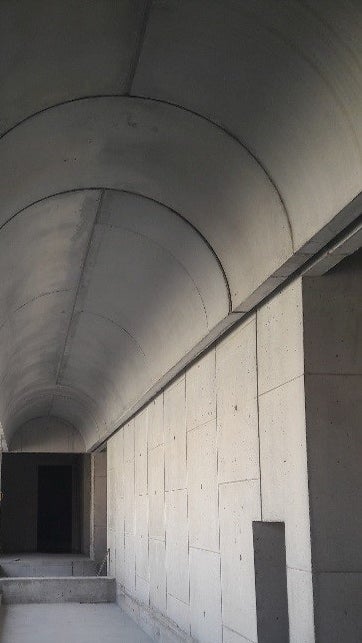 Résultat final : voûtes, passage couloir cage d&#039;escalier