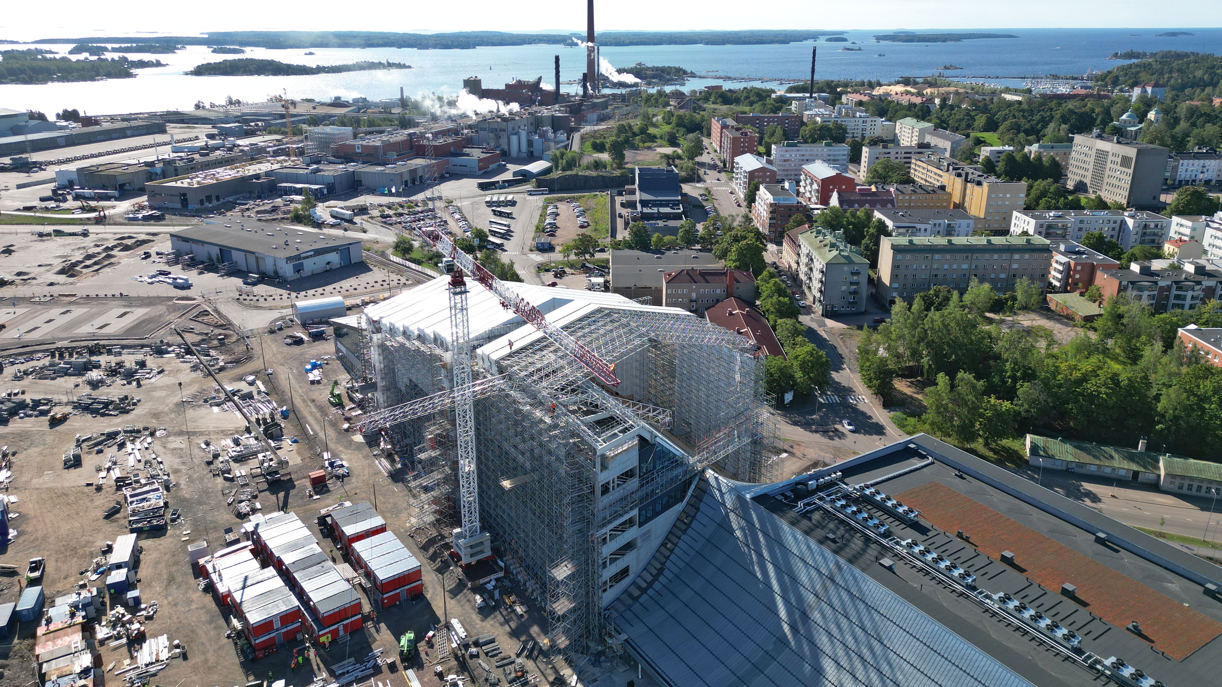 Kampus valmistuu Kotkansaarelle Kantasatamaan keväällä 2024.