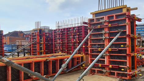 Use the same panels for walls and columns.