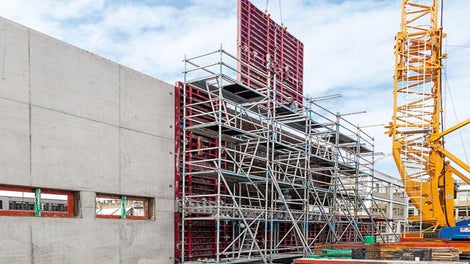 Anvendes uden ankre og ballast foran forskalling og vægge