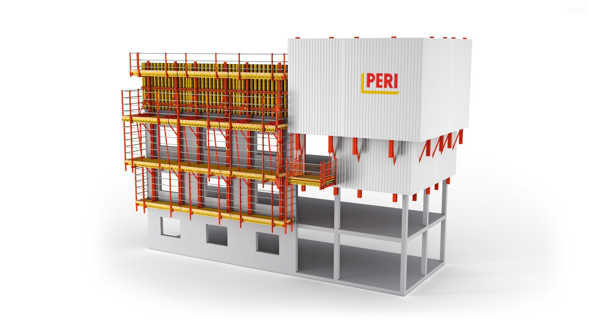 Das RCS Schienenklettersystem bündelt die Vorteile verschiedener Klettersysteme in einem Baukasten, was eine unkomplizierte Anpassung an baustellenspezifische Anforderungen möglich macht<br/>