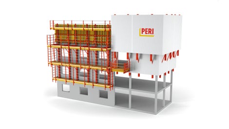 Univerzálna stavebnica pre bezpečnú prácu vo výškach.