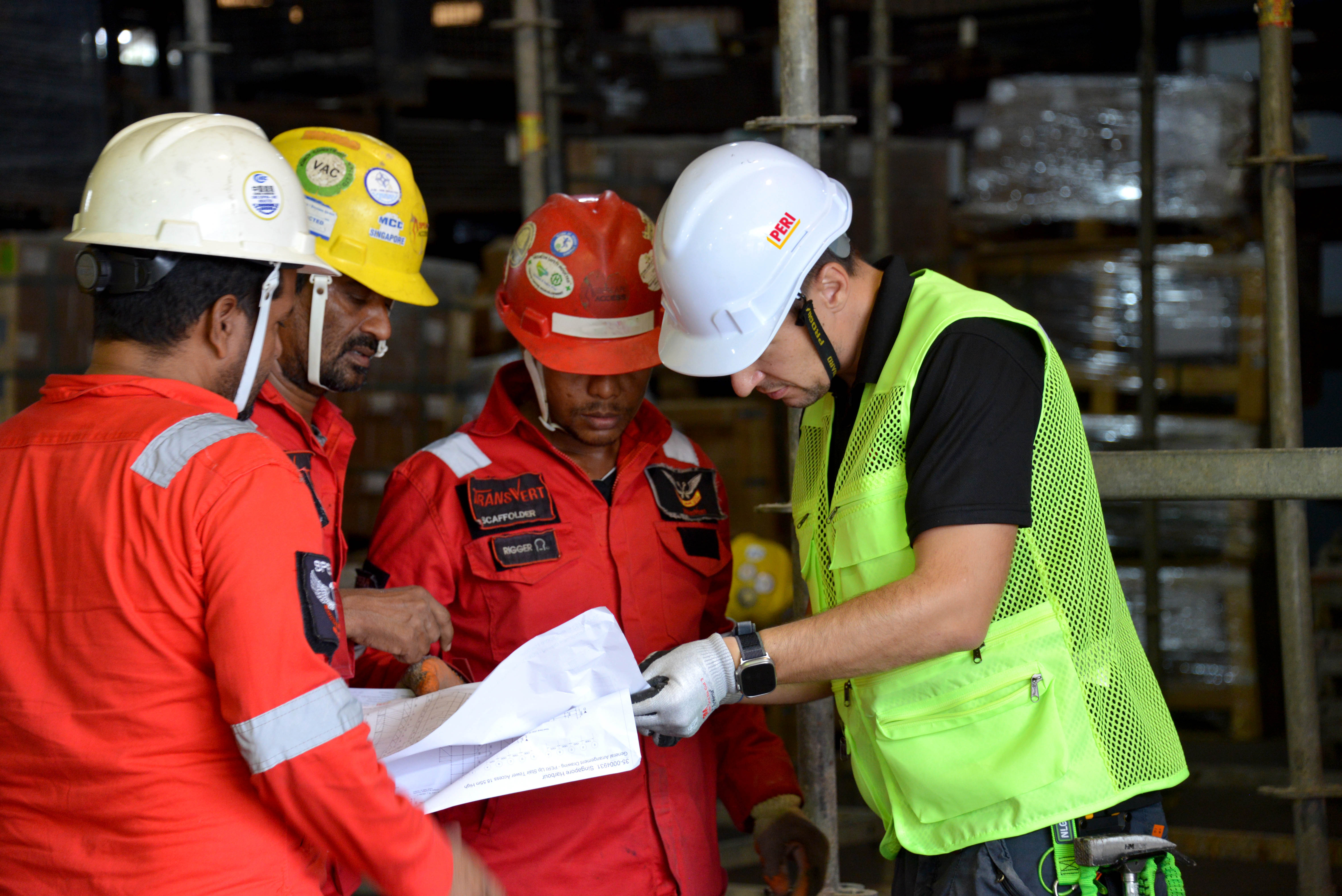 Detailed explanation on drawings to assembly crew