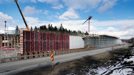9m kõrgune ja 1m paksune sein ühe valuga