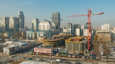 Mennica Legacy Tower - widok na plac budowy od strony ul. Pańskiej w Warszawie. Fot. arch. Golub Gethouse sp. z o.o.