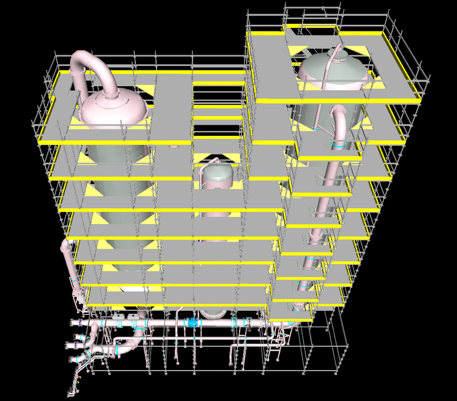 Her ses det tekniske 3D design af projeketet.