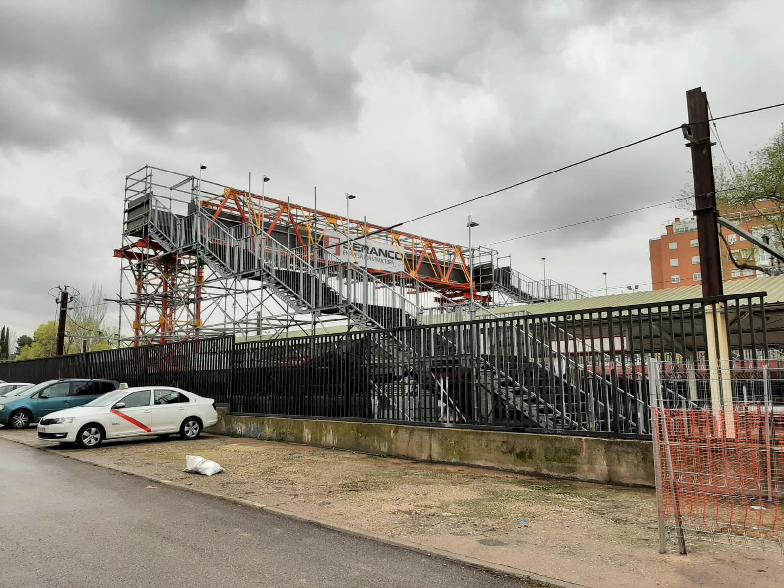 Pasarela provisional, Estación de Orcasitas