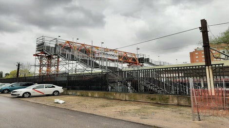 Pasarela provisional, Estación de Orcasitas