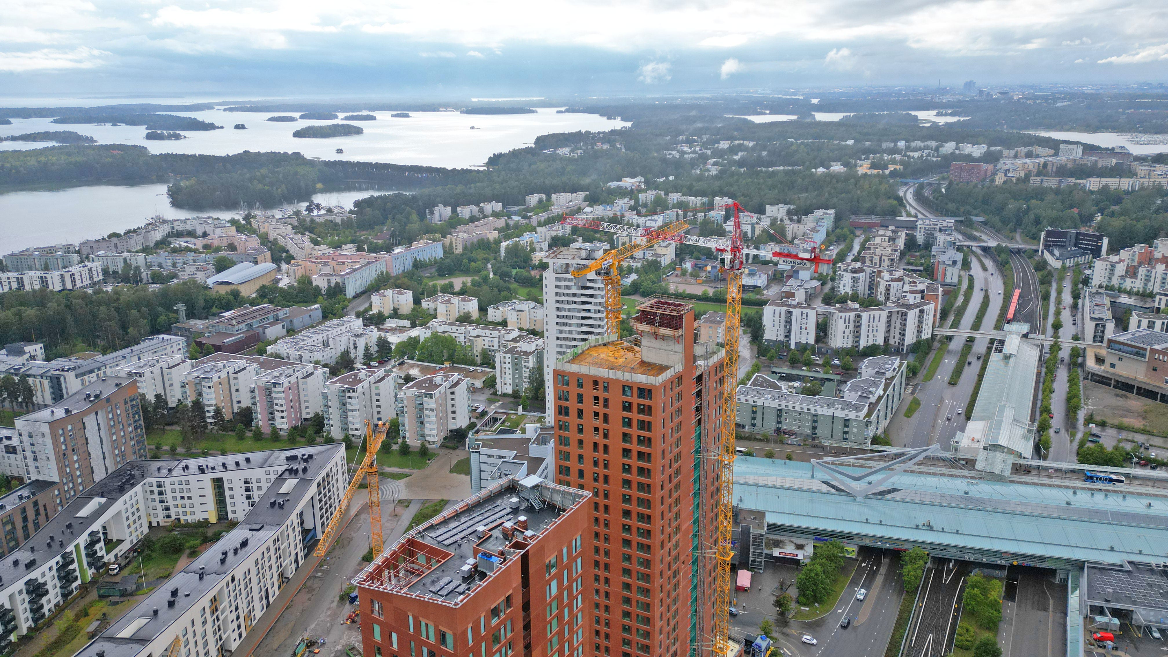 Atlas valmistuu aivan Vuosaaren metroaseman viereen.