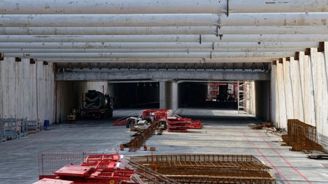 Entrée de la tranchée couverte