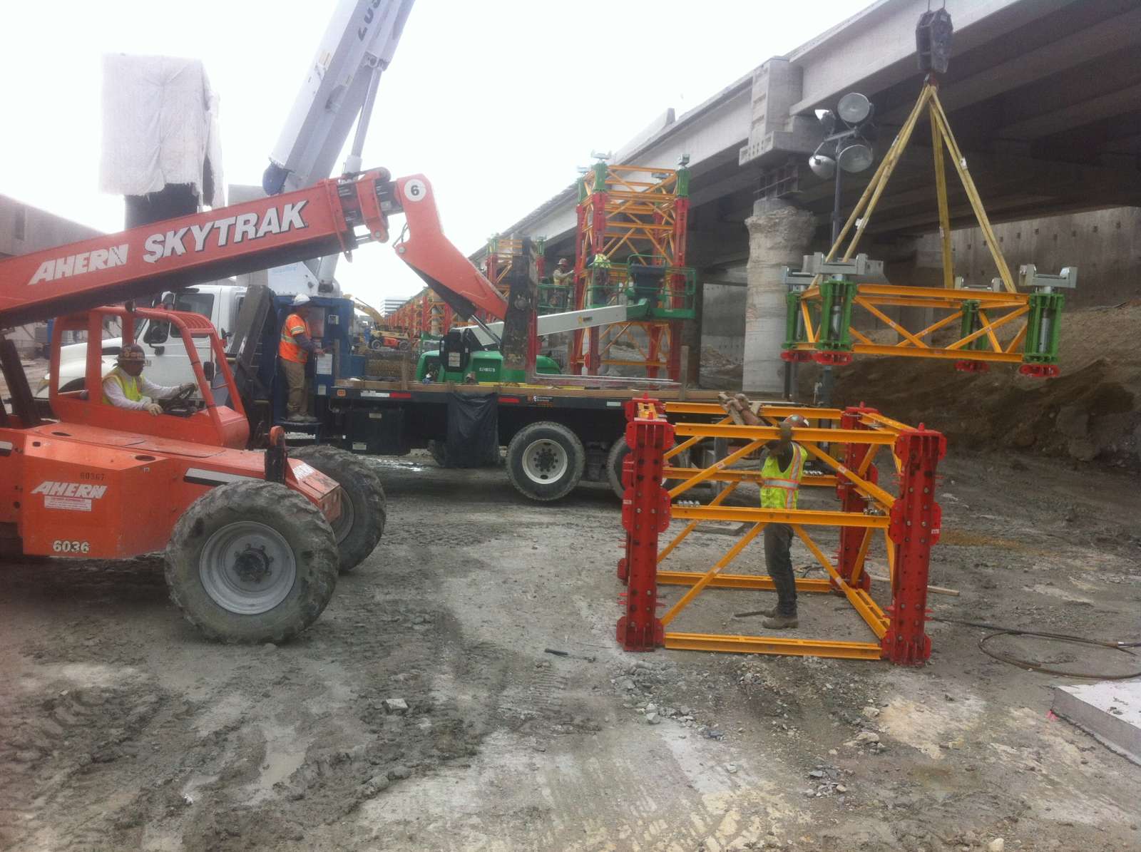 VST units assembled and ready to be stacked to create the tower.