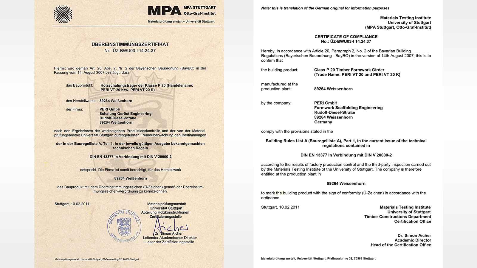 Plnostěnný nosník VT 20K prochází vlastní i cizí kontrolou.