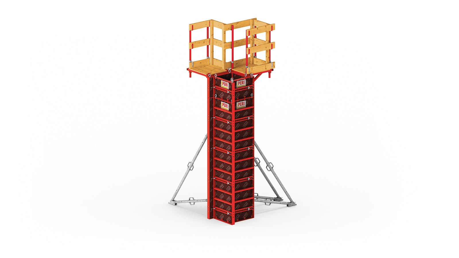 Lightweight column formwork for cost-effective forming by hand<br/>