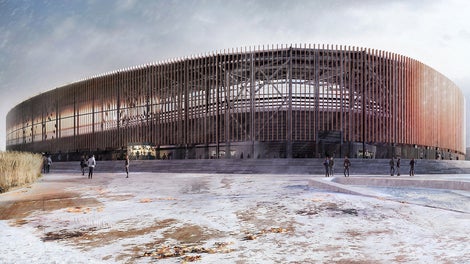 Zagłębiowski Park Sportowy w Sosnowcu - wizualizacja, fot. archiwum JSK Architekci Sp. z o.o.