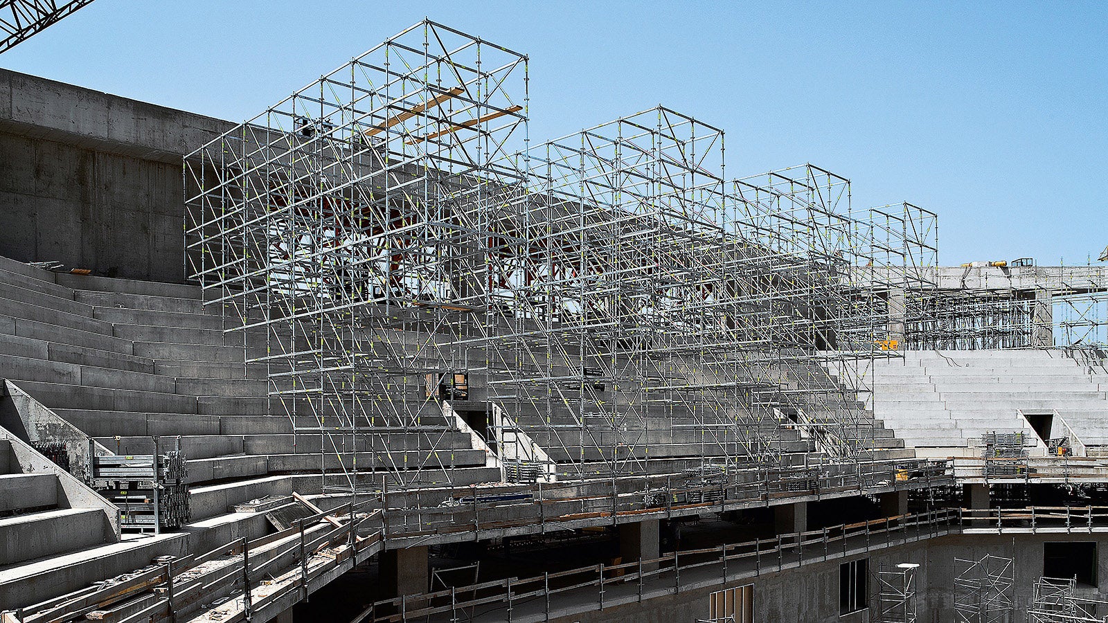 The multi-functional arena in Split, with seating for 12,500 spectators, was finished in time for the 2009 handball world championships which took place in Croatia.