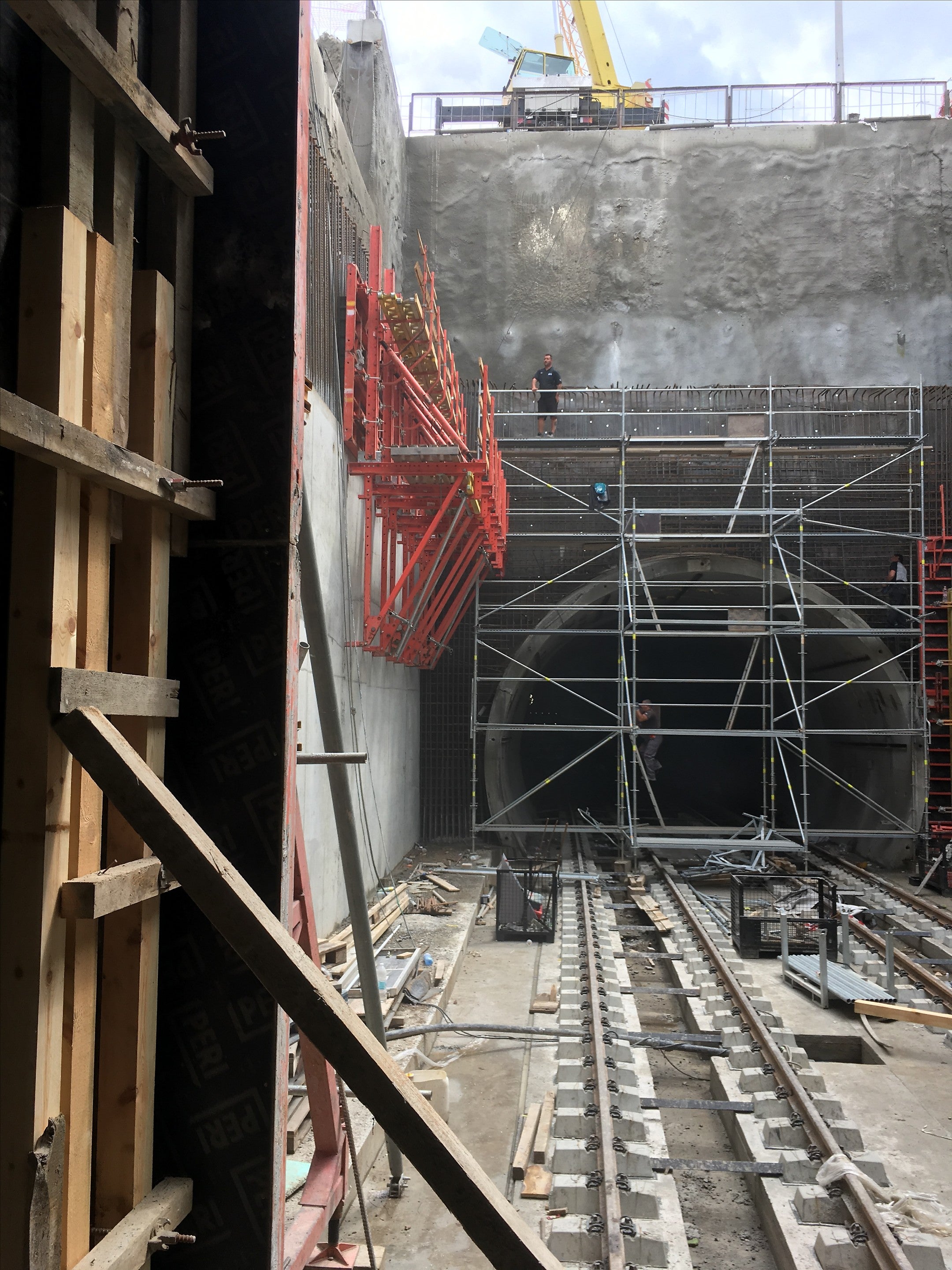 Система за катерене SCS комбинирана с вертикален кофраж TRIO