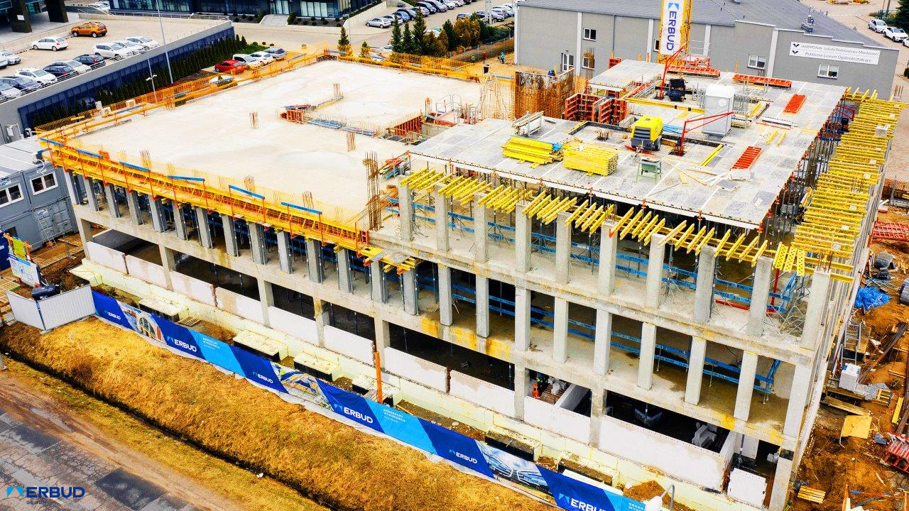 Budowa nowego budynku biurowo-usługowego w Suchym Lesie k. Poznania.