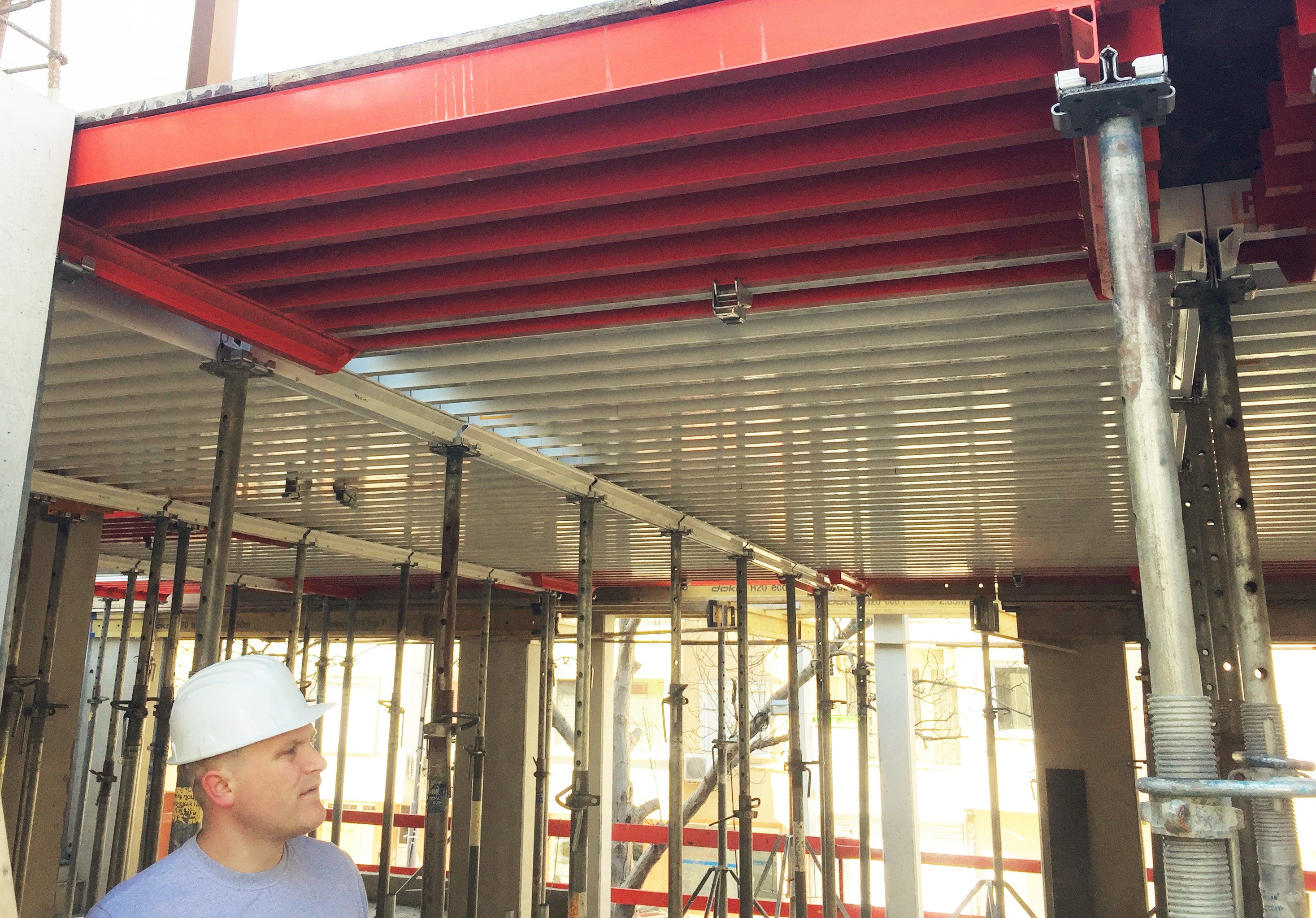 Кофриране на плоча със система GRIDFLEX