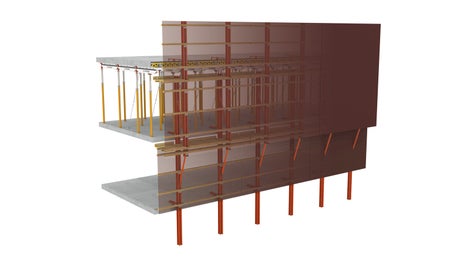 Ветрозащитные экраны обеспечивают защиту от падения людей и предметов с монтажного горизонта, а также создают комфортные условия труда, что позволяет повысить производительность работ. Обшивка выполняется из фанеры или профлиста.