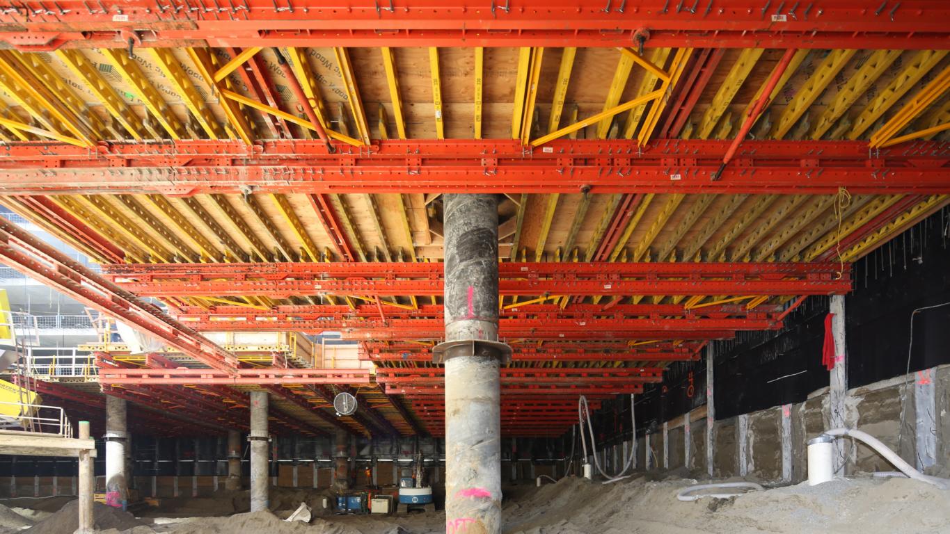 PERI’s VARIOKIT system enabled designing around existing support columns