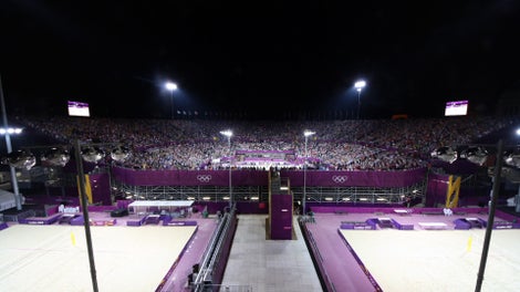 ビーチバレースタジアム全景撮影<br/>