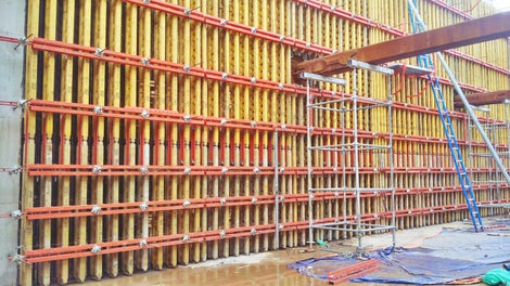 PERI Wall-formwork system ensured the dimensional accuracy of the finished concrete 