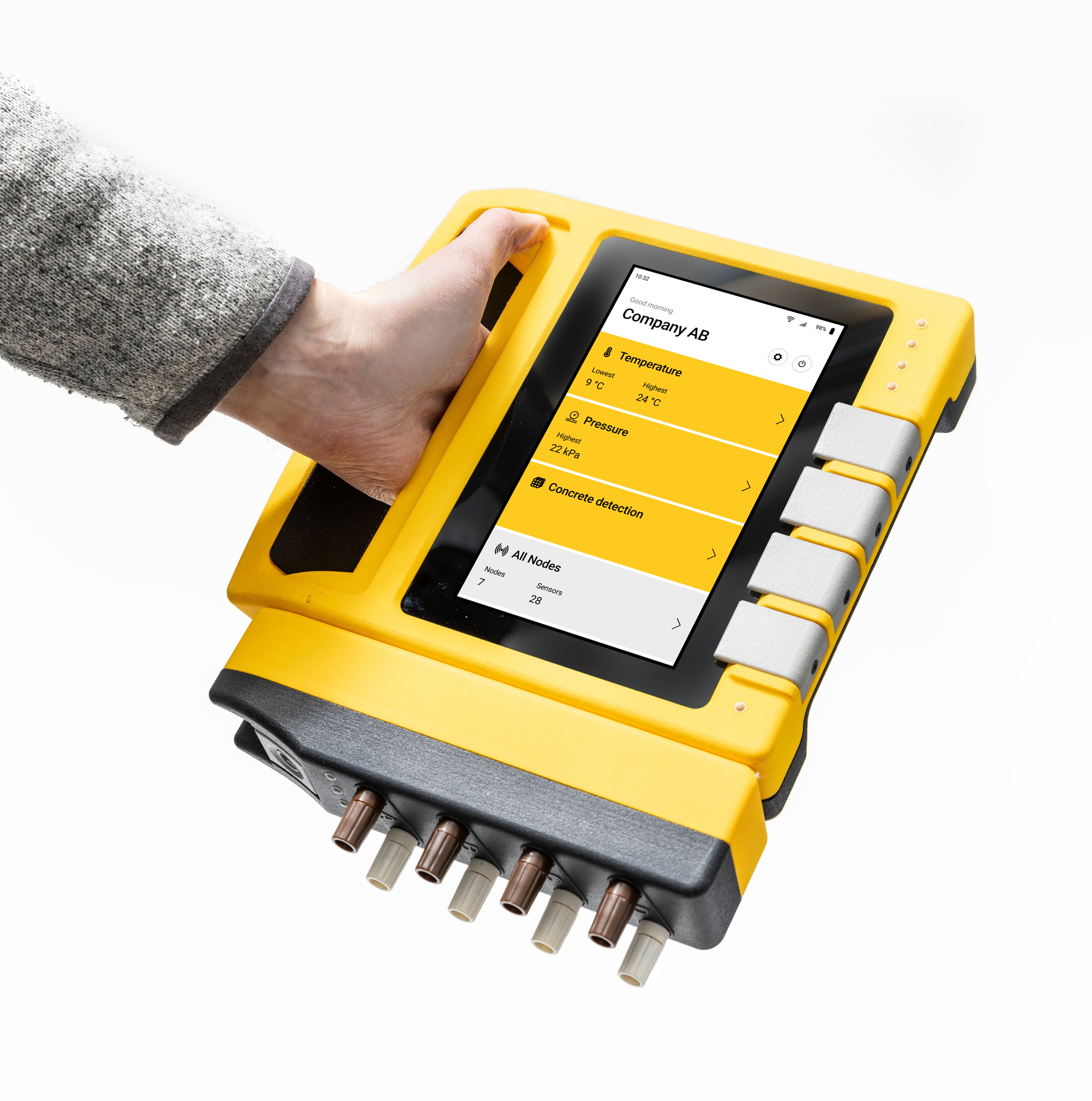 Sada pro měření teploty a stanovení pevnosti betonu<br/>ISC data box