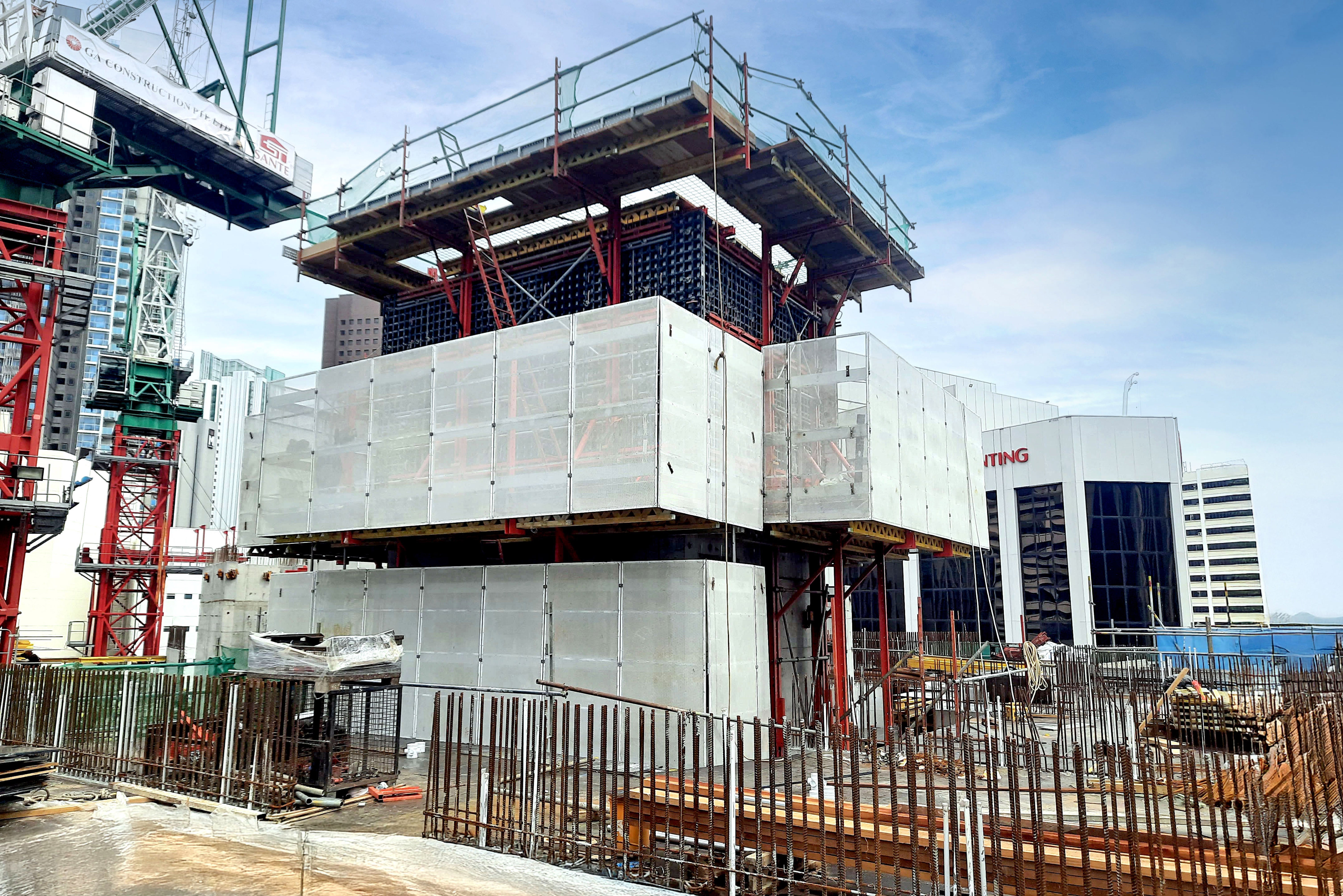 RCS + DUO for corewalls. Planned typical cycle of 12 days was reduced to 9 due to the system’s efficiency