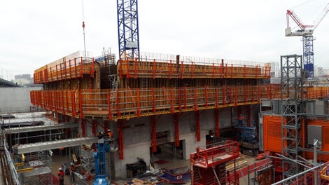 Chantier ACS Système auto-grimpant