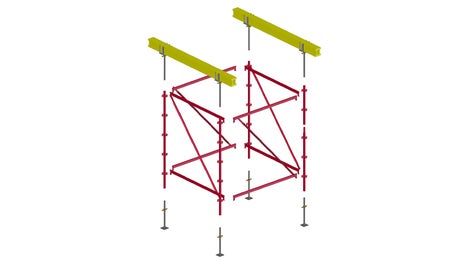 PERI UP MI is a modular and flexible system with gravity lock technology which allows easy and safe assembly.