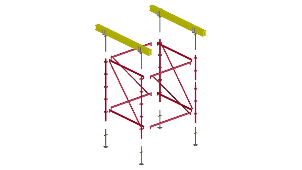 PERI UP MI is a modular and flexible system with gravity lock technology which allows easy and safe assembly.