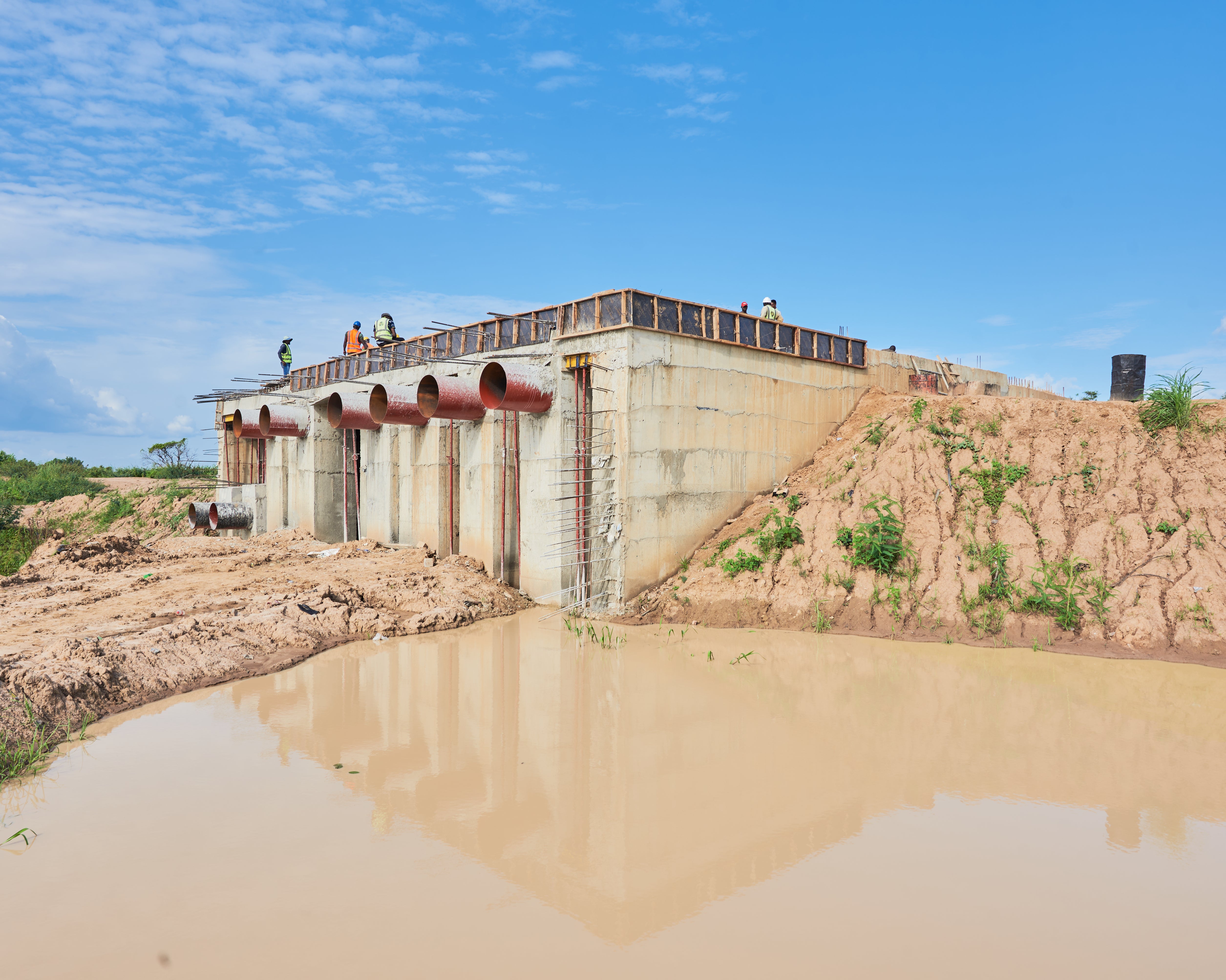 DUO formwork used in the construction of the songa dam