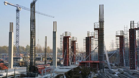 Bezpieczne formowanie słupów podziemia Galerii Północnej za pomocą systemu PERI TRS