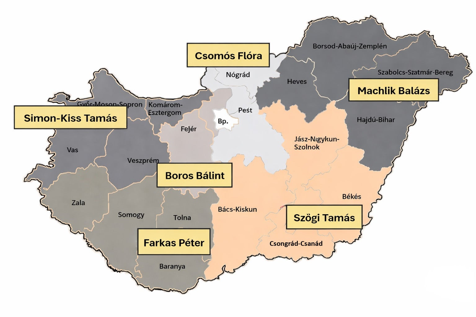 Zsalu értékesítők felosztása területenként