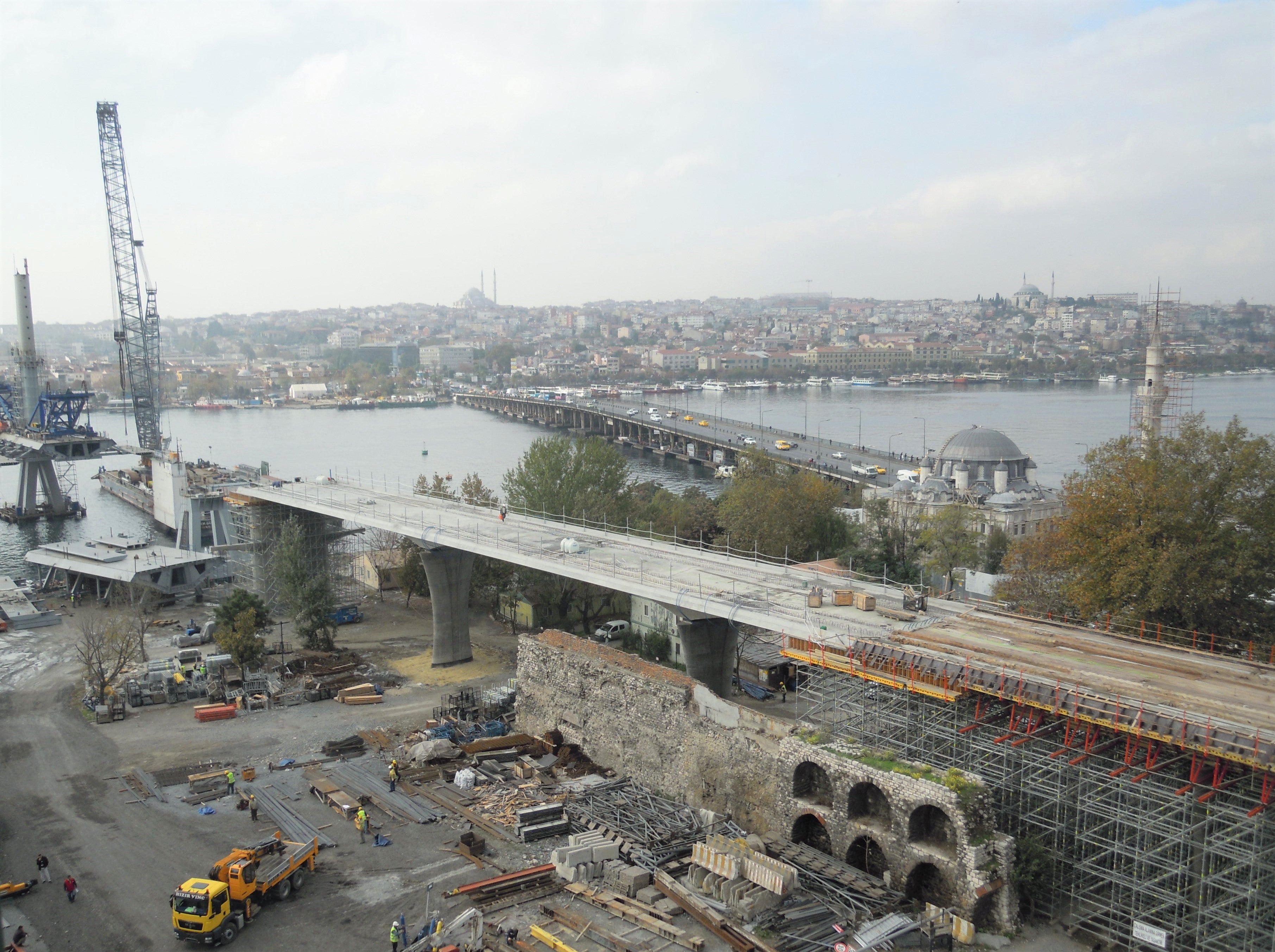 İstanbul Metrosu Haliç Metro Geçiş Köprüsü<br/>