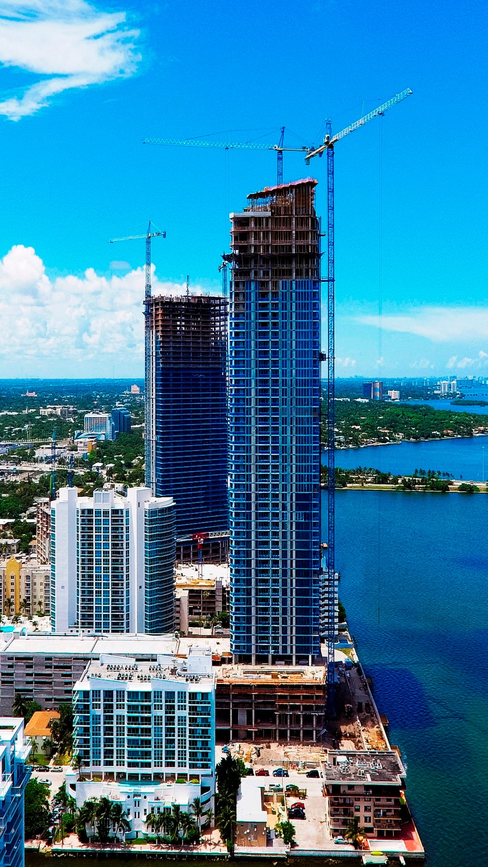 The 52-story Biscayne Beach is located on the city shores of Biscayne Bay in the emerging bayside neighborhood of East Edgewater