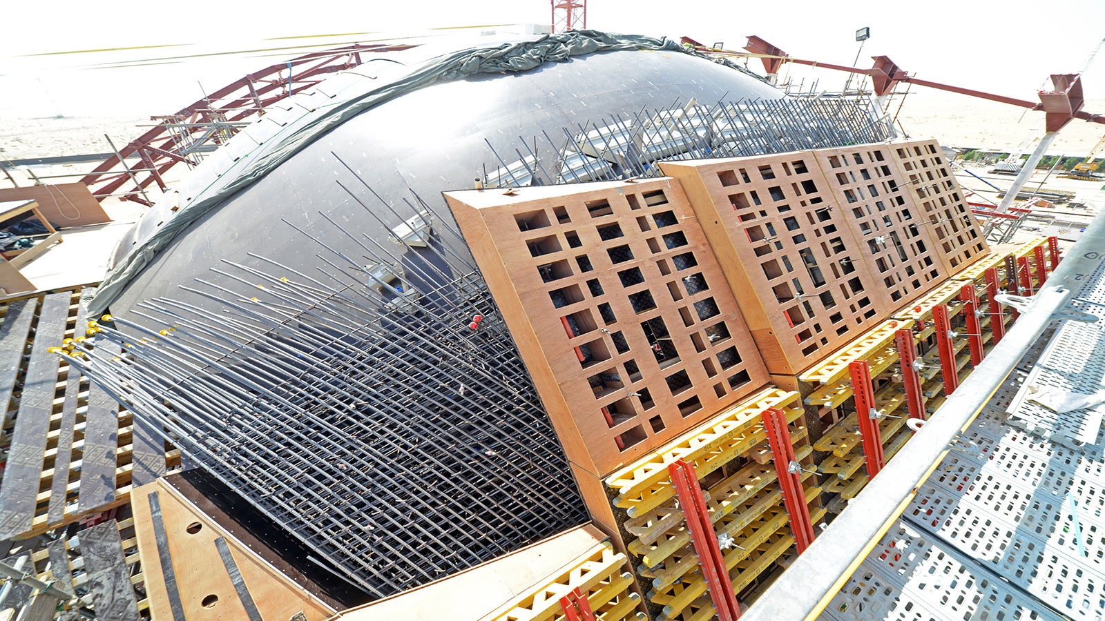 Customized box-outs offered for this special structure of the main Dome