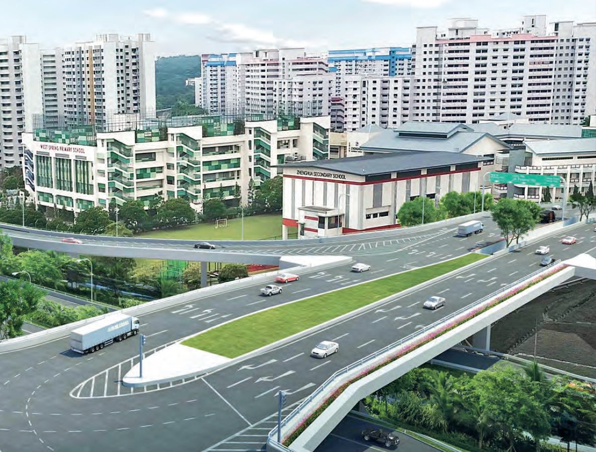 Artist impression of the new Senja / KJE Flyover (Image credit: hbtbp.sg)