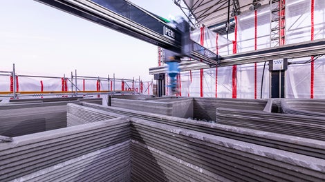 The COBOD BOD2 3D construction printer offers numerous design possibilities